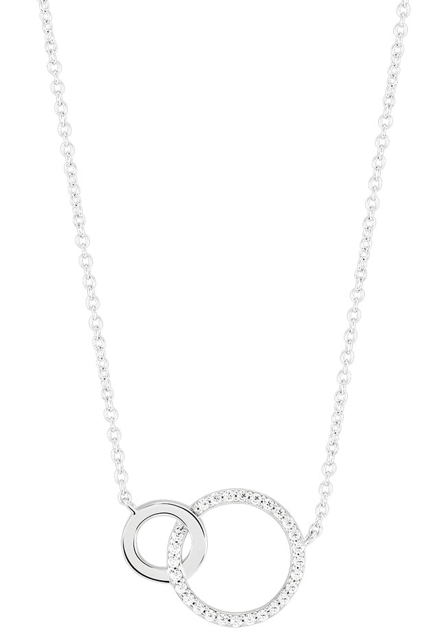 UNIKE JEWELLERY Kette mit Anhänger »CLASSY&CHIC TOGETHER CIRCLES KREISE RUND, UK.CL.1204.0218«, mit Zirkonia (synth.) von UNIKE JEWELLERY