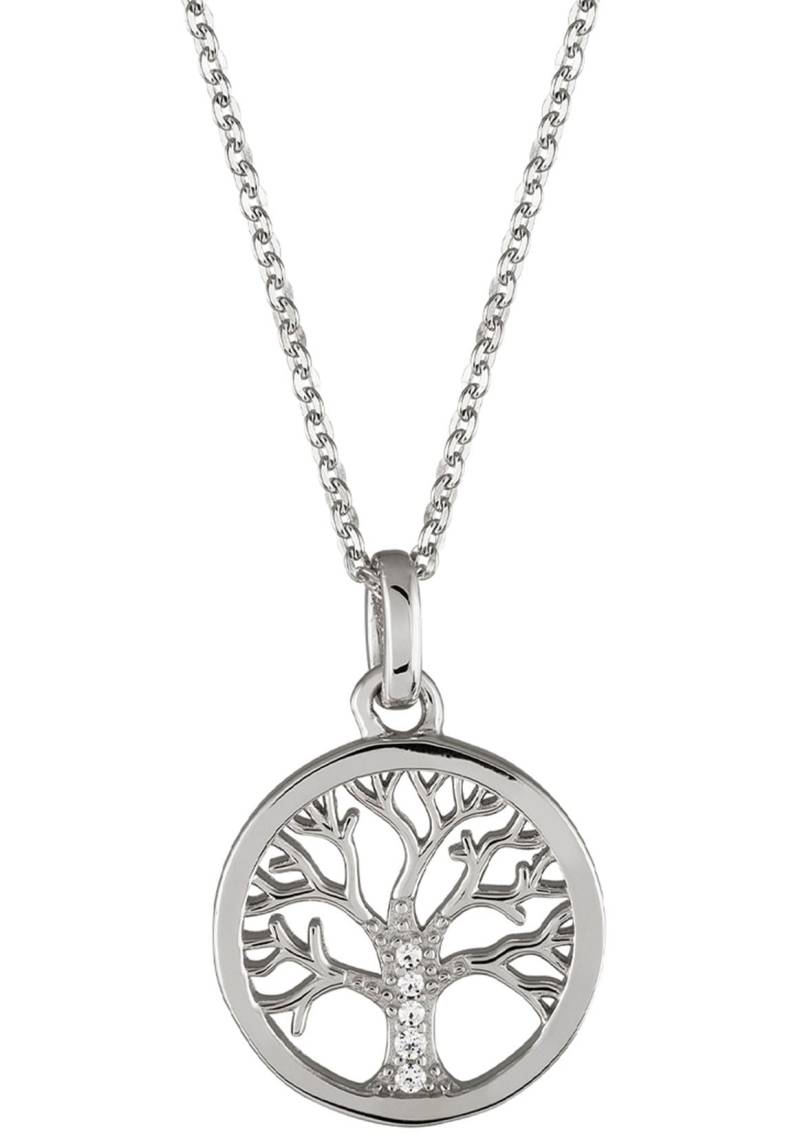 UNIKE JEWELLERY Kette mit Anhänger »MEANINGFUL TREE OF LIFE LEBENSBAUM, UK.CL.1205.0034«, mit Zirkonia (synth.) von UNIKE JEWELLERY