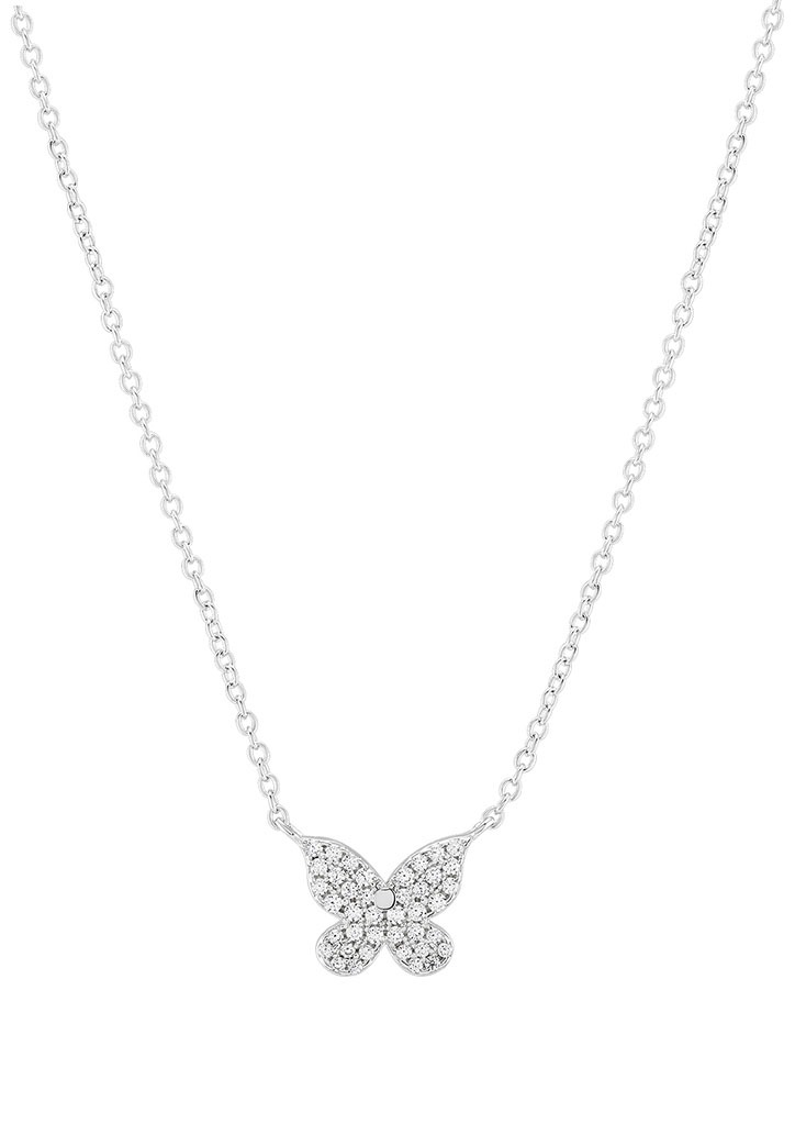 UNIKE JEWELLERY Kette mit Anhänger »MIX&MATCH BUTTERFLY SCHMETTERLING, UK.CL.1204.0210«, mit Zirkonia (synth.) von UNIKE JEWELLERY