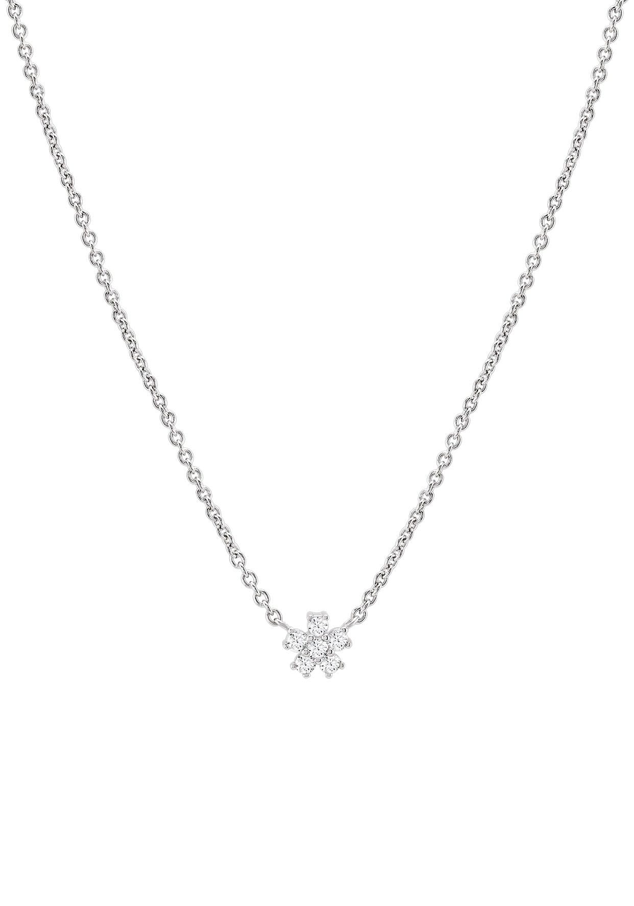 UNIKE JEWELLERY Kette mit Anhänger »MIX&MATCH FLOWER BLUME, UK.CL.1205.0050«, mit Zirkonia (synth.) von UNIKE JEWELLERY