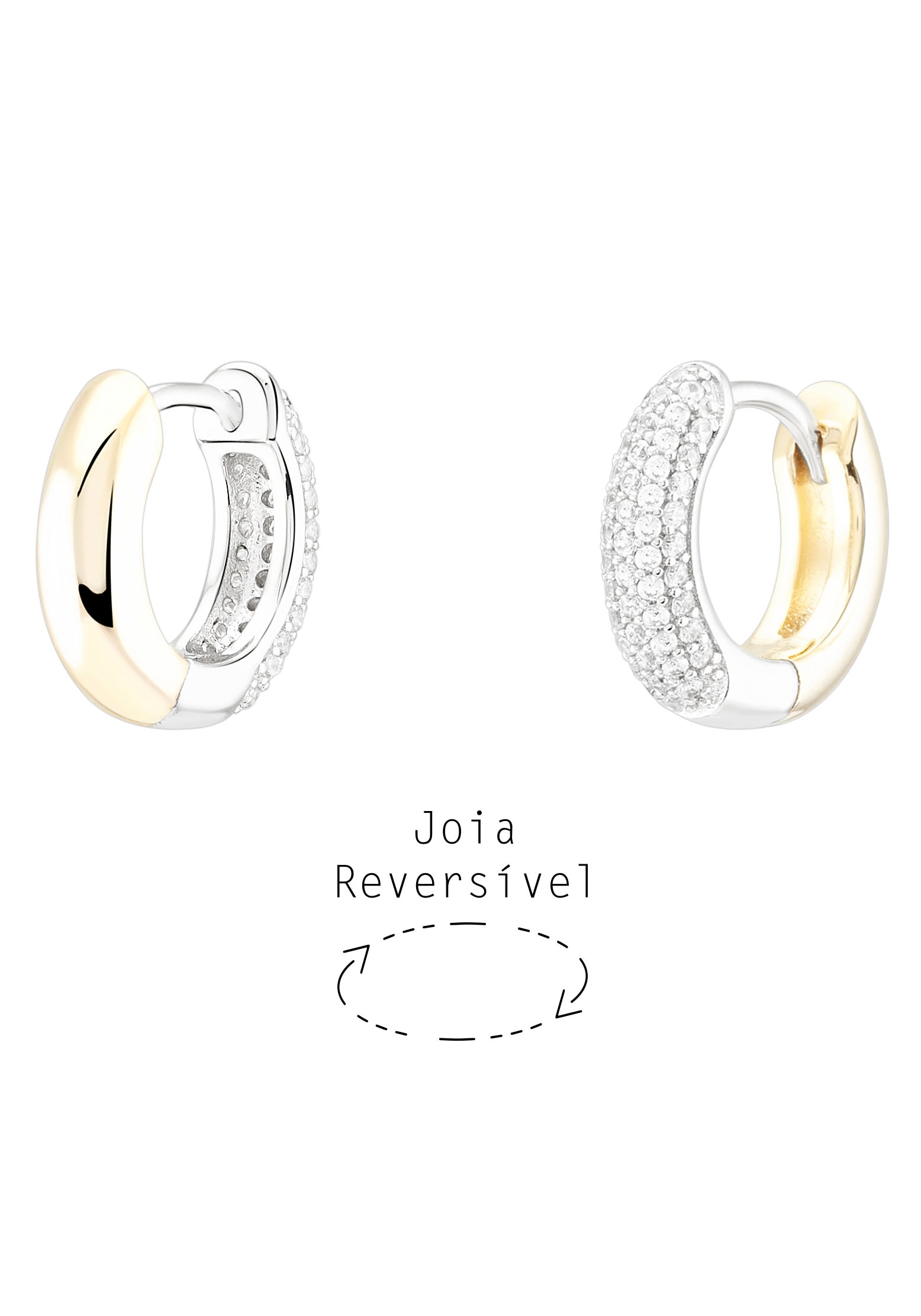 UNIKE JEWELLERY Paar Creolen »HOOP CLASSY BOLD, UK.AR.1205.0007«, mit Zirkonia (synth.) von UNIKE JEWELLERY
