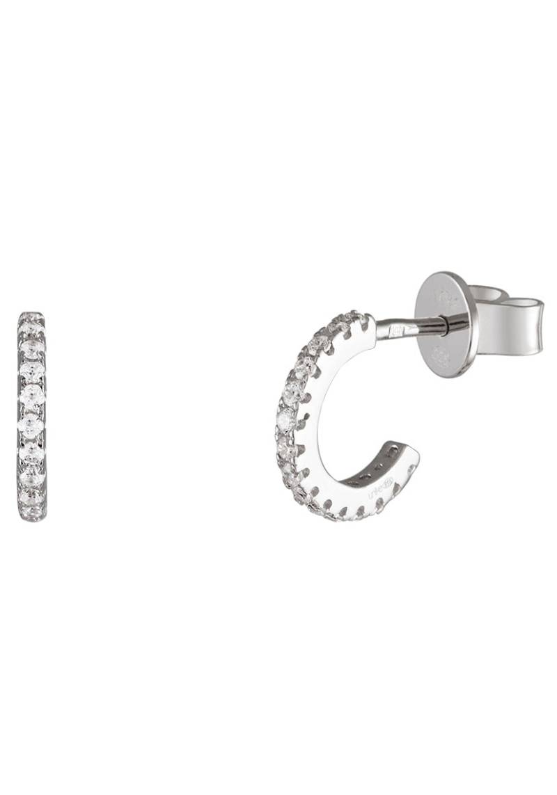 UNIKE JEWELLERY Paar Creolen »HOOP GLOW LINES, UK.AR.1204.0004«, mit Zirkonia (synth.) von UNIKE JEWELLERY