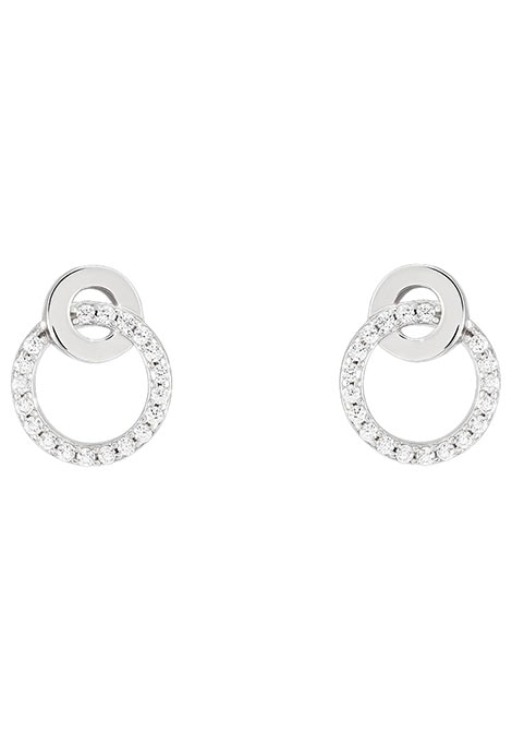 UNIKE JEWELLERY Paar Ohrstecker »CLASSY&CHIC TOGETHER CIRCLES KREISE RUND, UK.BR.1204.0123«, mit Zirkonia (synth.) von UNIKE JEWELLERY
