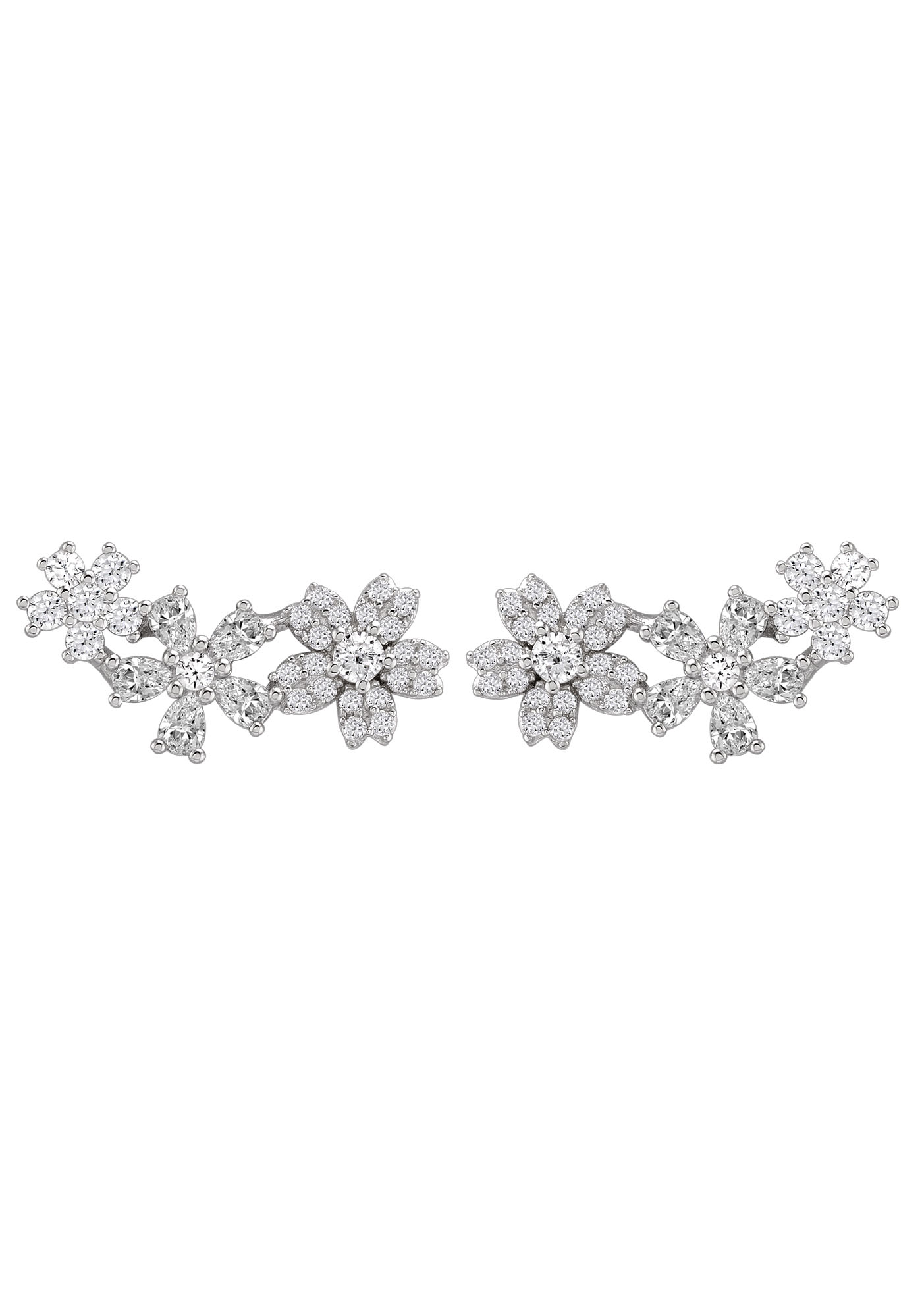 UNIKE JEWELLERY Paar Ohrstecker »MIX&MATCH FLOWER BLUMEN, UK.BR.1205.0024«, mit Zirkonia (synth.) von UNIKE JEWELLERY