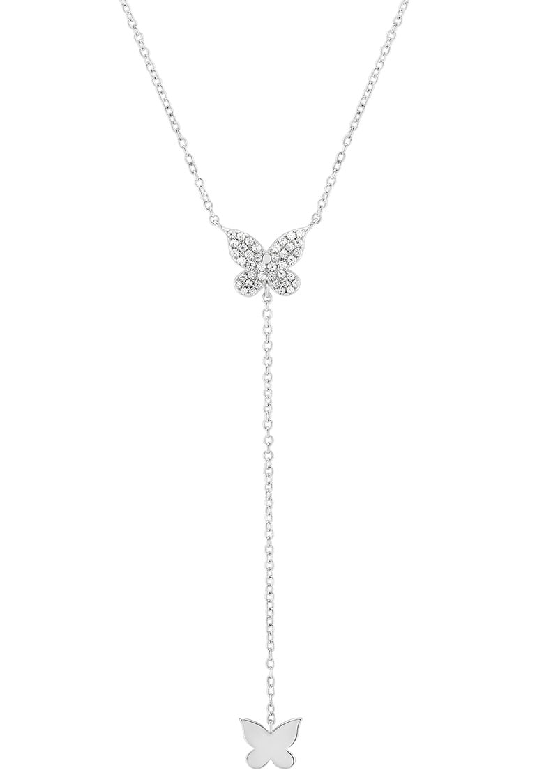 UNIKE JEWELLERY Y-Kette »MIX&MATCH BUTTERFLY SCHMETTERLING, UK.CL.1204.0213«, mit Zirkonia (synth.) von UNIKE JEWELLERY