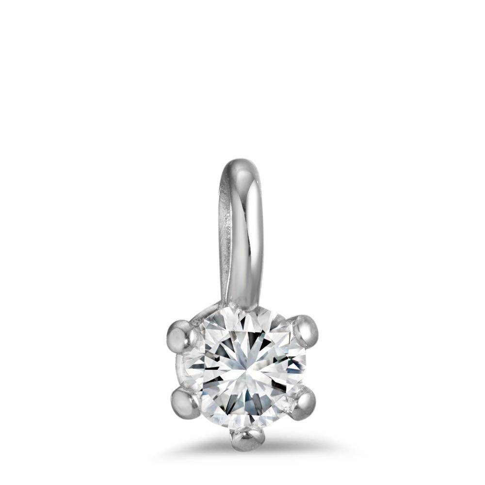 URECH Damen Anhänger 950 Platin Diamant 0.50 ct, w-si, GIA Ø6 mm von URECH