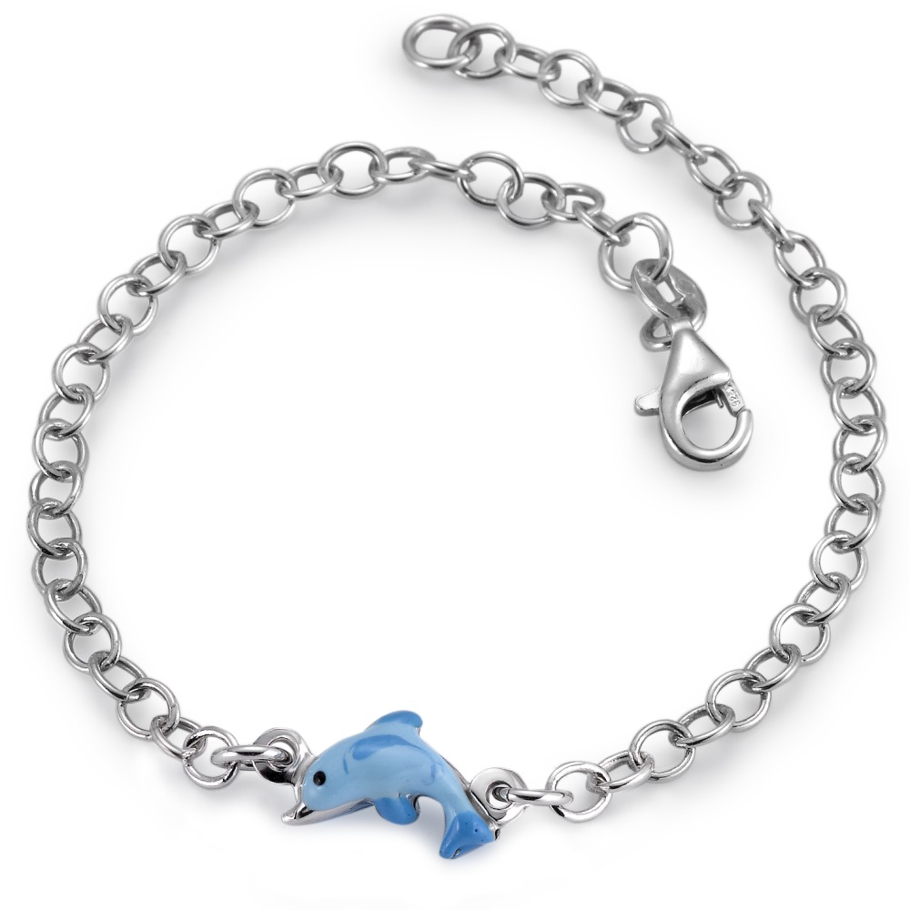 URECH Mädchen Armband Silber rhodiniert Delfin 17.5 cm von URECH