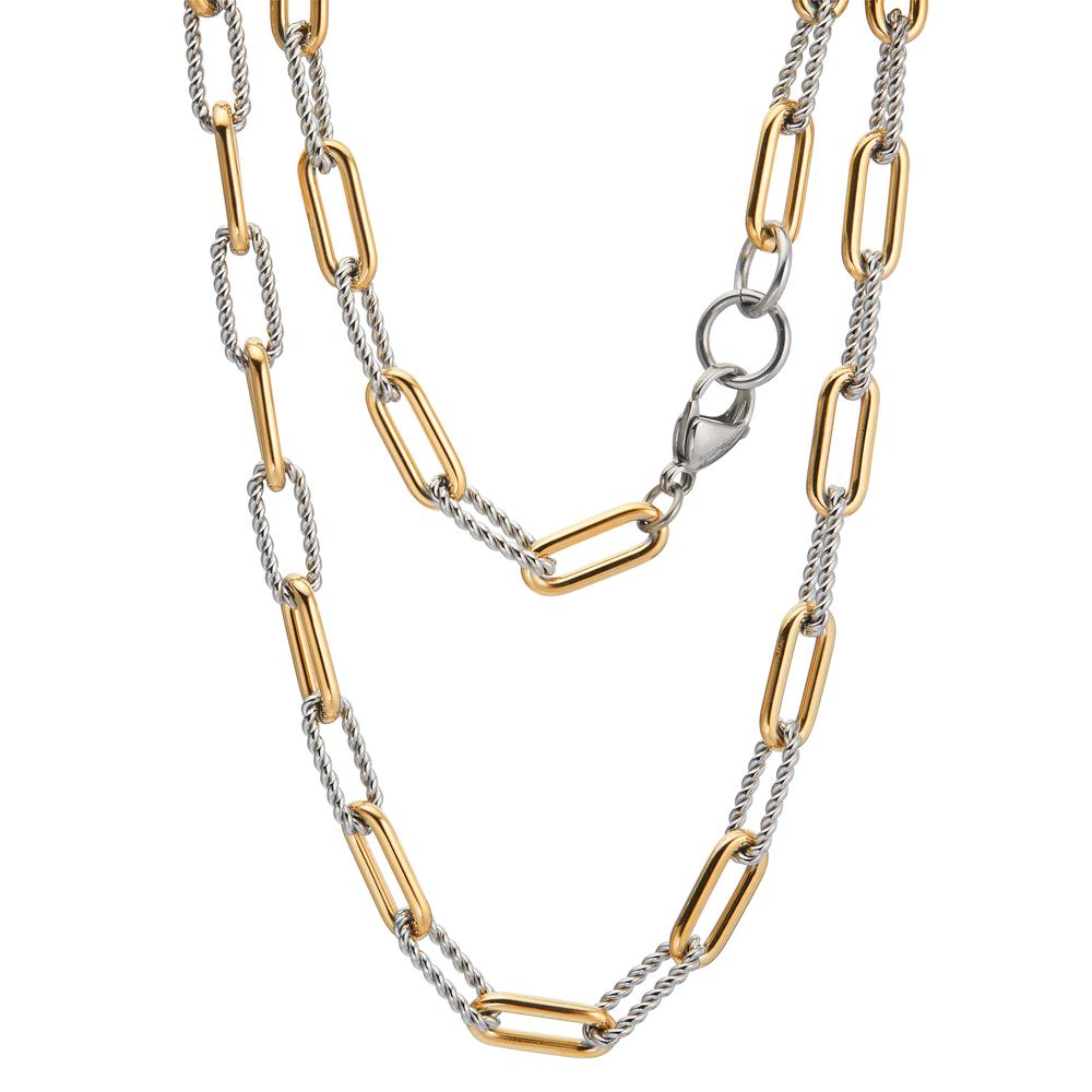 URECH Damen Collier Edelstahl gelb IP beschichtet 45.5-47 cm verstellbar von URECH