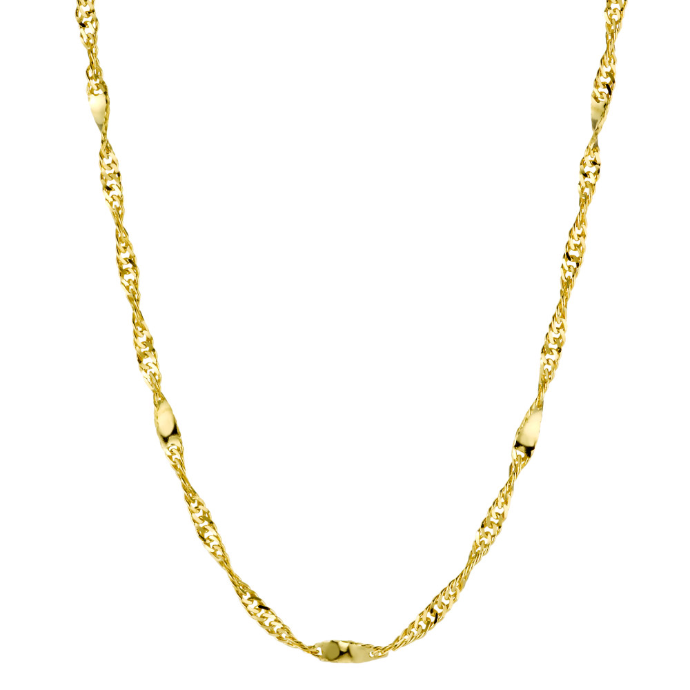 URECH Damen Halskette 375/9 K Gelbgold 38 cm von URECH