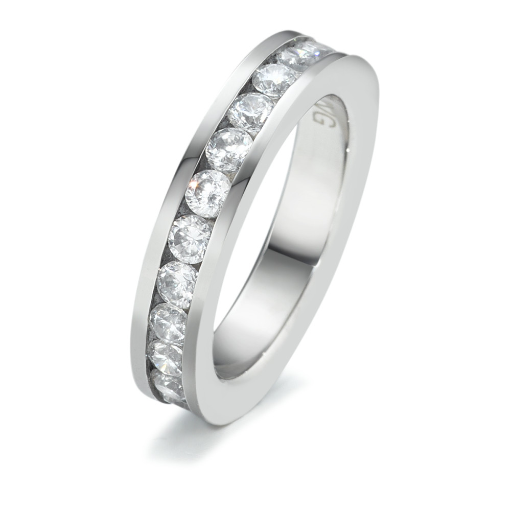 URECH Damen Memory Ring Edelstahl Zirkonia von URECH