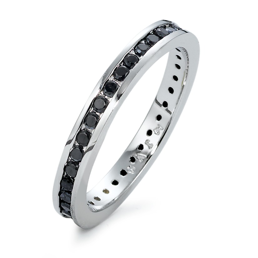 URECH Damen Memory Ring Silber Zirkonia rhodiniert von URECH