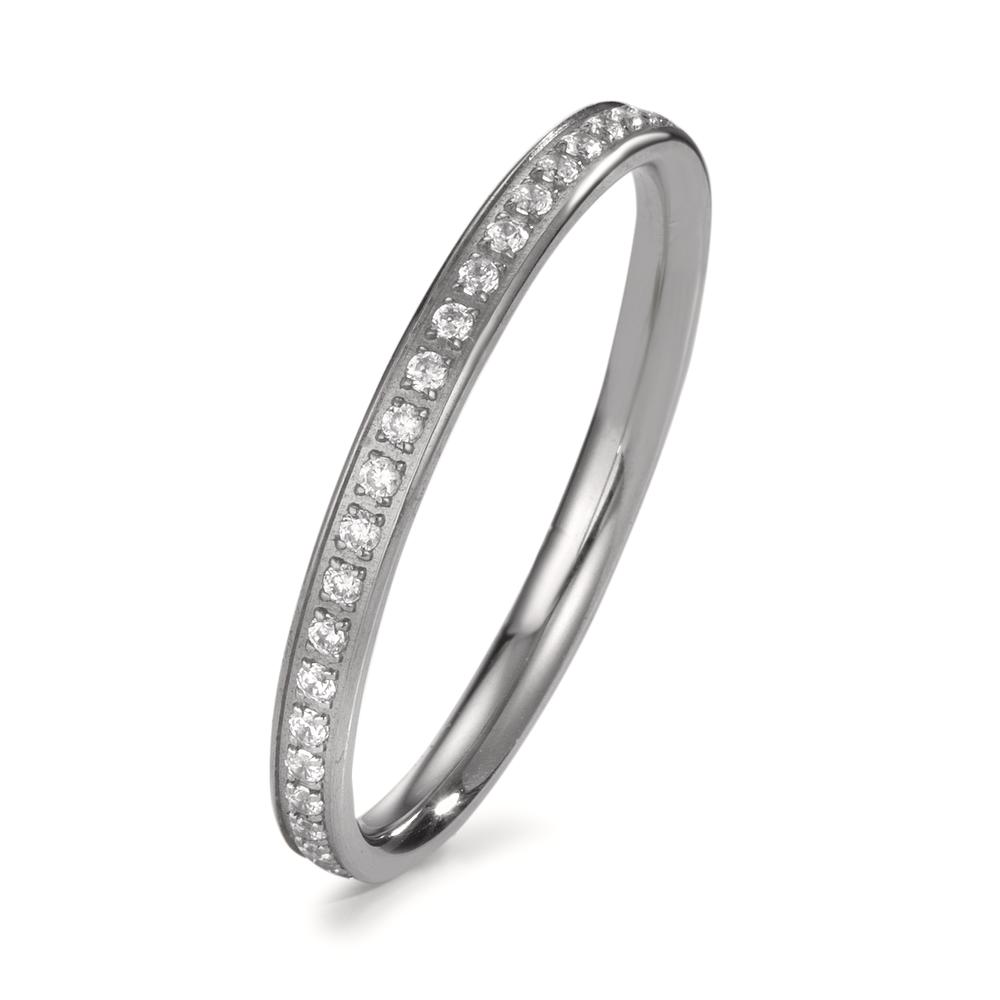 URECH Damen Memory Ring Titan Zirkonia von URECH