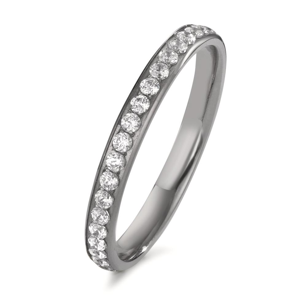 URECH Damen Memory Ring Titan Zirkonia von URECH