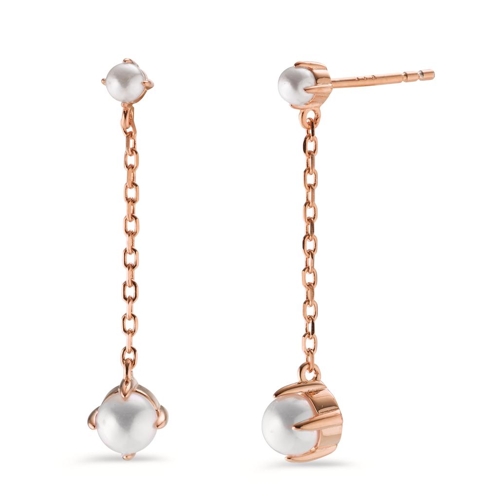 URECH Damen Ohrhänger Silber rosé rhodiniert shining Pearls von URECH