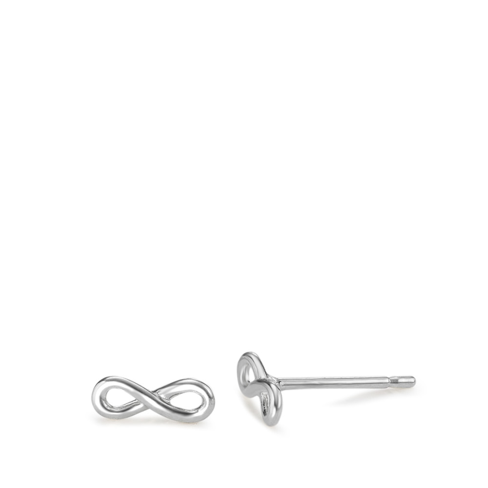 URECH Damen Ohrstecker 750/18 K Weissgold Infinity von URECH