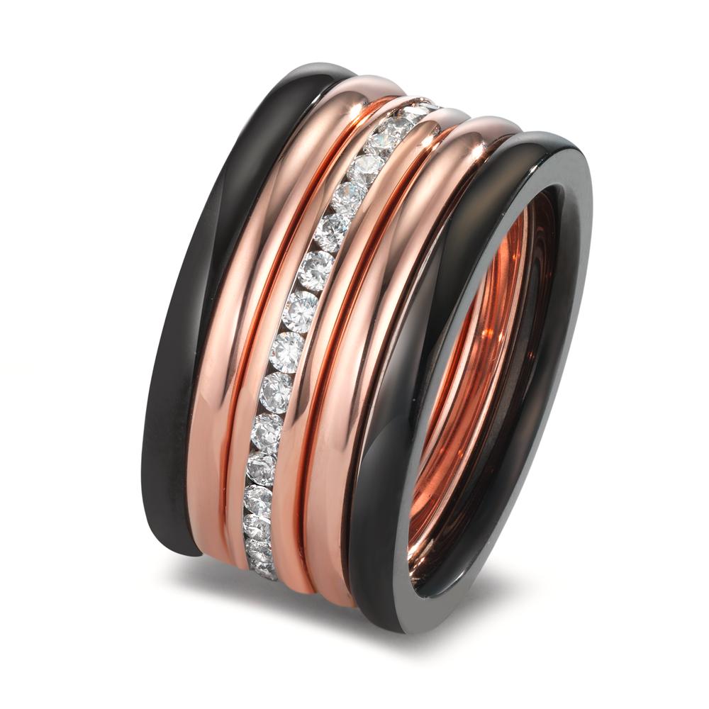 URECH Damen Ringset 5-teilig mit Zirkonia von URECH