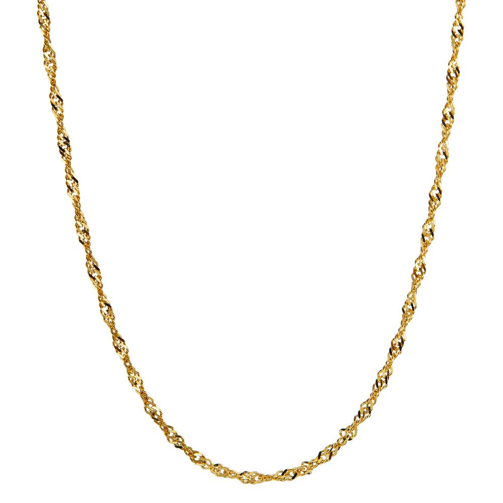 URECH Damen Singapur-Halskette 375/9 K Gelbgold  45 cm Ø1.1 mm von URECH