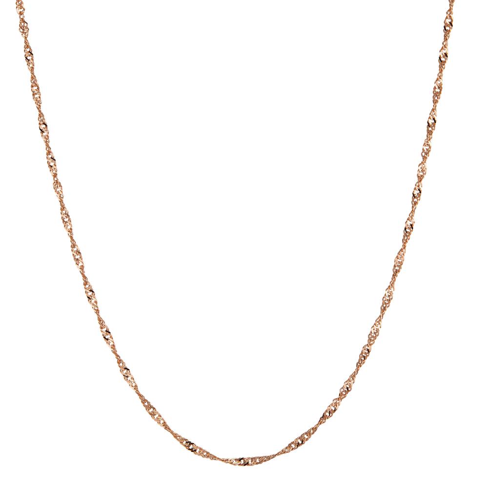 URECH Damen Halskette 750/18 K Rotgold 40 cm von URECH