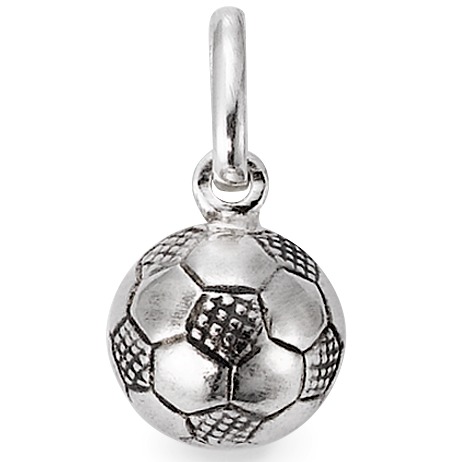 URECH Herren Anhänger Silber patiniert Fussball Ø10 mm von URECH