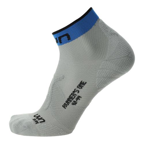 UYN Man Runners One Socks - grey/indigo bunting (Grösse: 42/44) von UYN