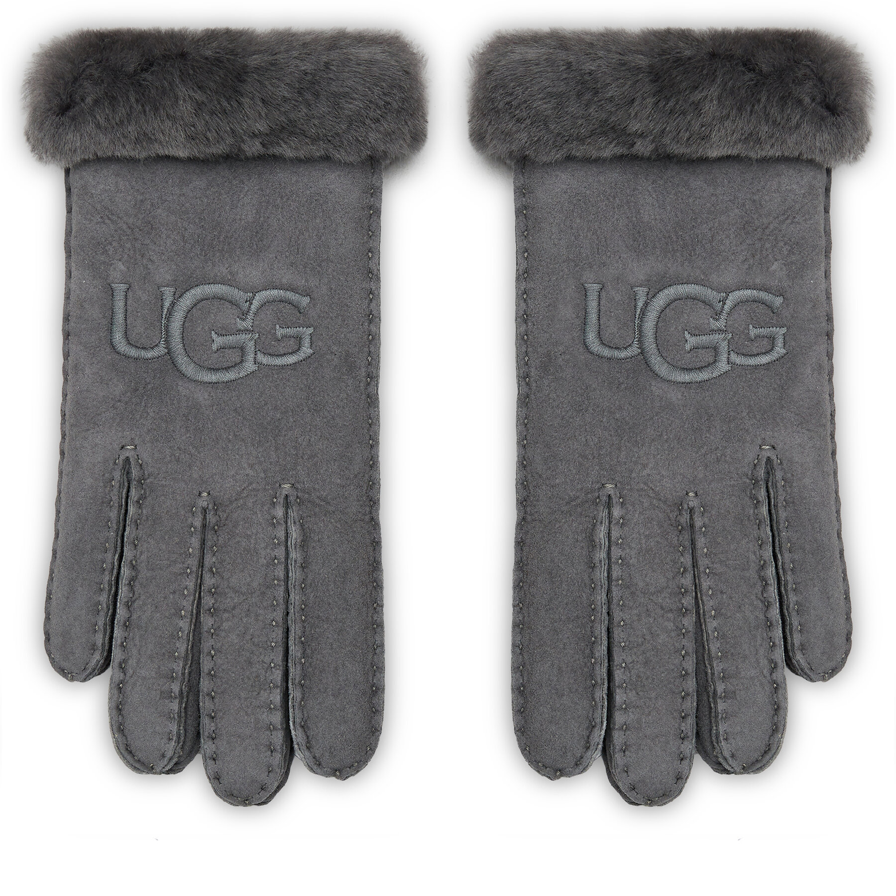 Damenhandschuhe Ugg W Sheepskin Embroider Glove 20931 Metal von Ugg