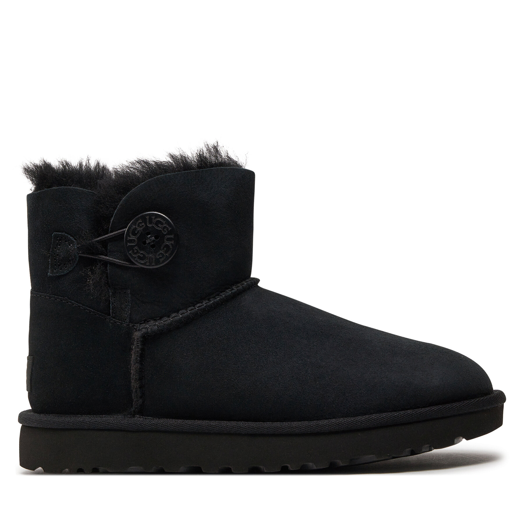 Schneeschuhe Ugg W Mini Bailey Button II 1016422 W/Blk von Ugg