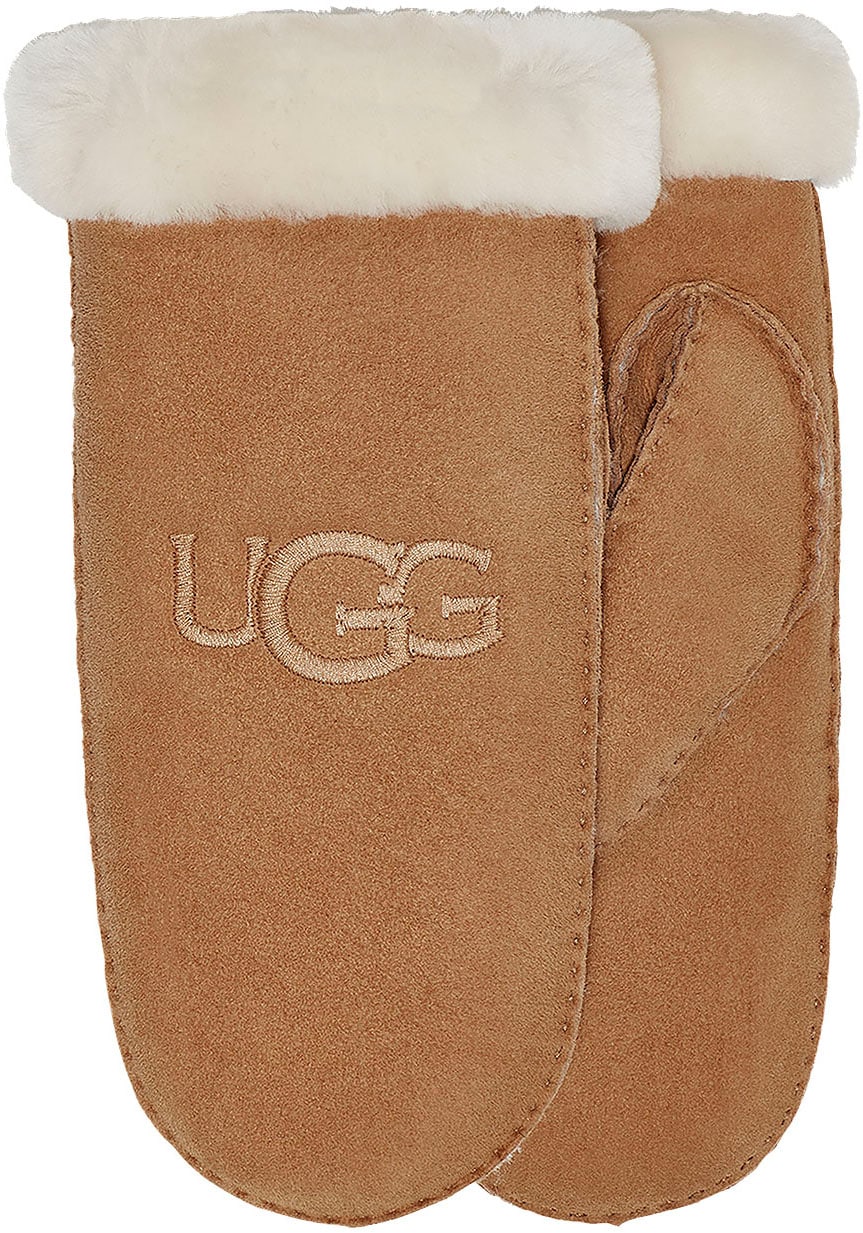 UGG Lederhandschuhe »W SHEARLING UGG EMBROIDER MITTEN« von Ugg