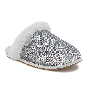 UGG Scuffette II Mirror Ball Damen Hausschuh Silber von Ugg