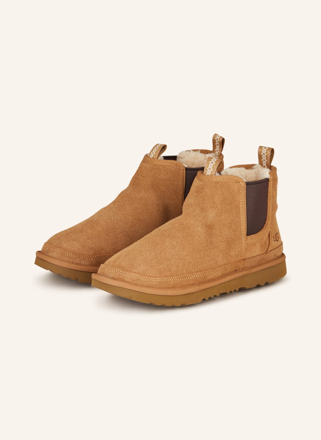 Ugg Chelsea-Boots Mit Kunstfell braun von Ugg