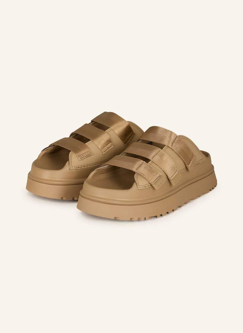 Ugg Plateau-Pantoletten Goldenglow beige von Ugg