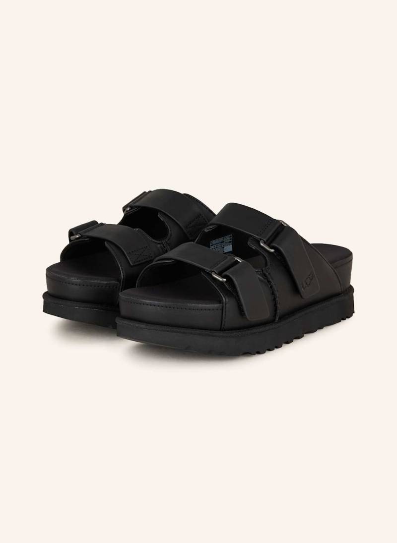 Ugg Plateau-Pantoletten Goldenstar Hi Slide schwarz von Ugg