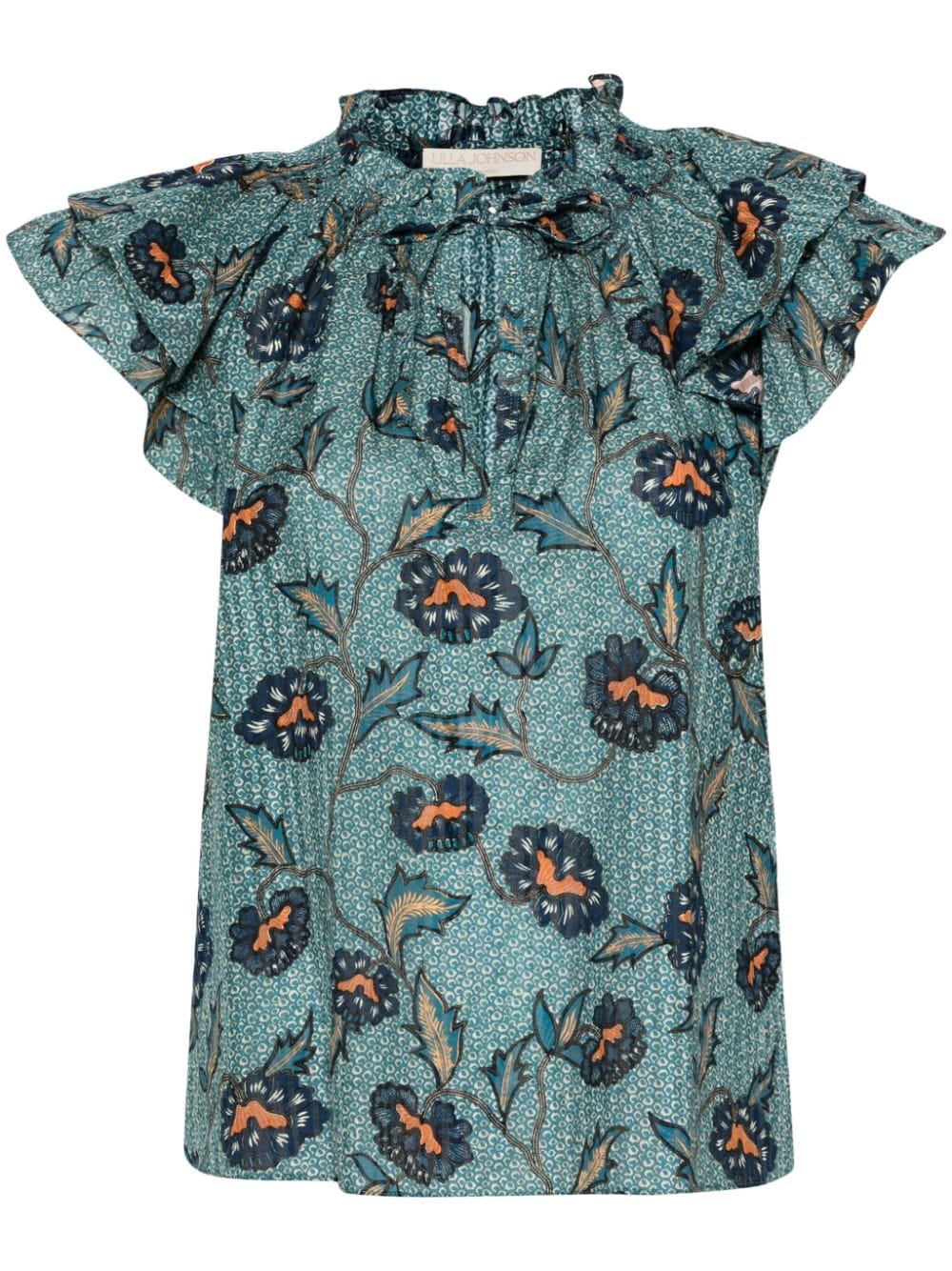 Ulla Johnson Annie floral-print blouse - Blue von Ulla Johnson
