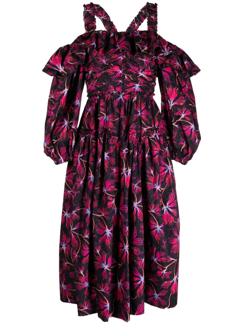 Ulla Johnson Caprice floral-print cotton midi dress - Multicolour von Ulla Johnson
