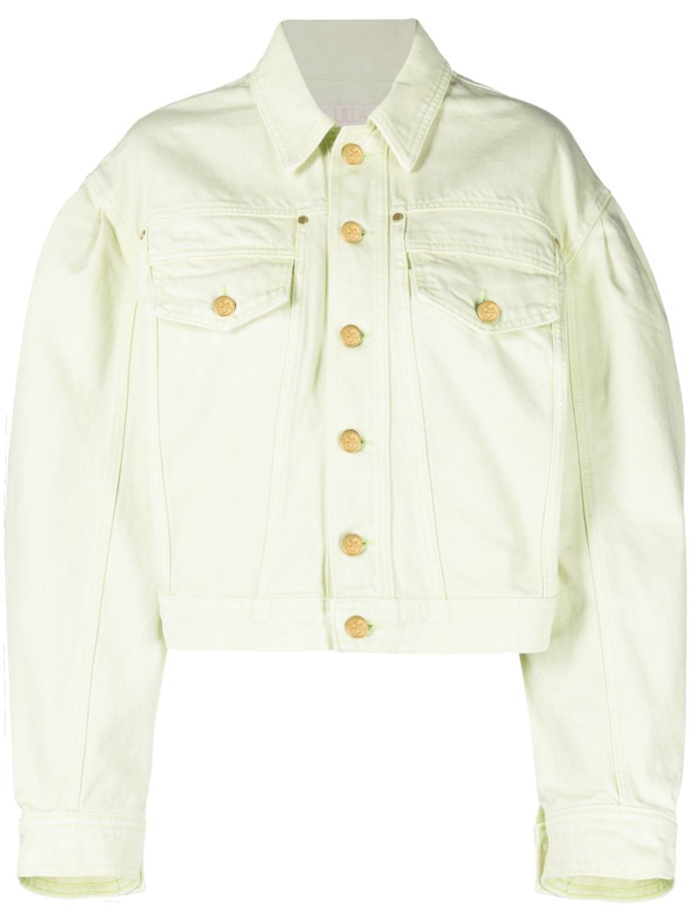 Ulla Johnson Cosette cropped denim jacket - Green von Ulla Johnson