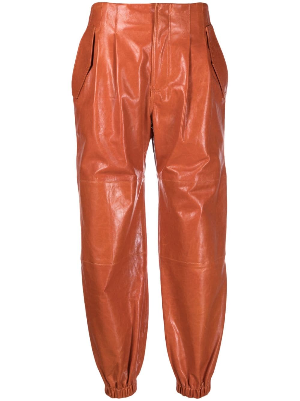 Ulla Johnson Cyrus leather trousers - Orange von Ulla Johnson