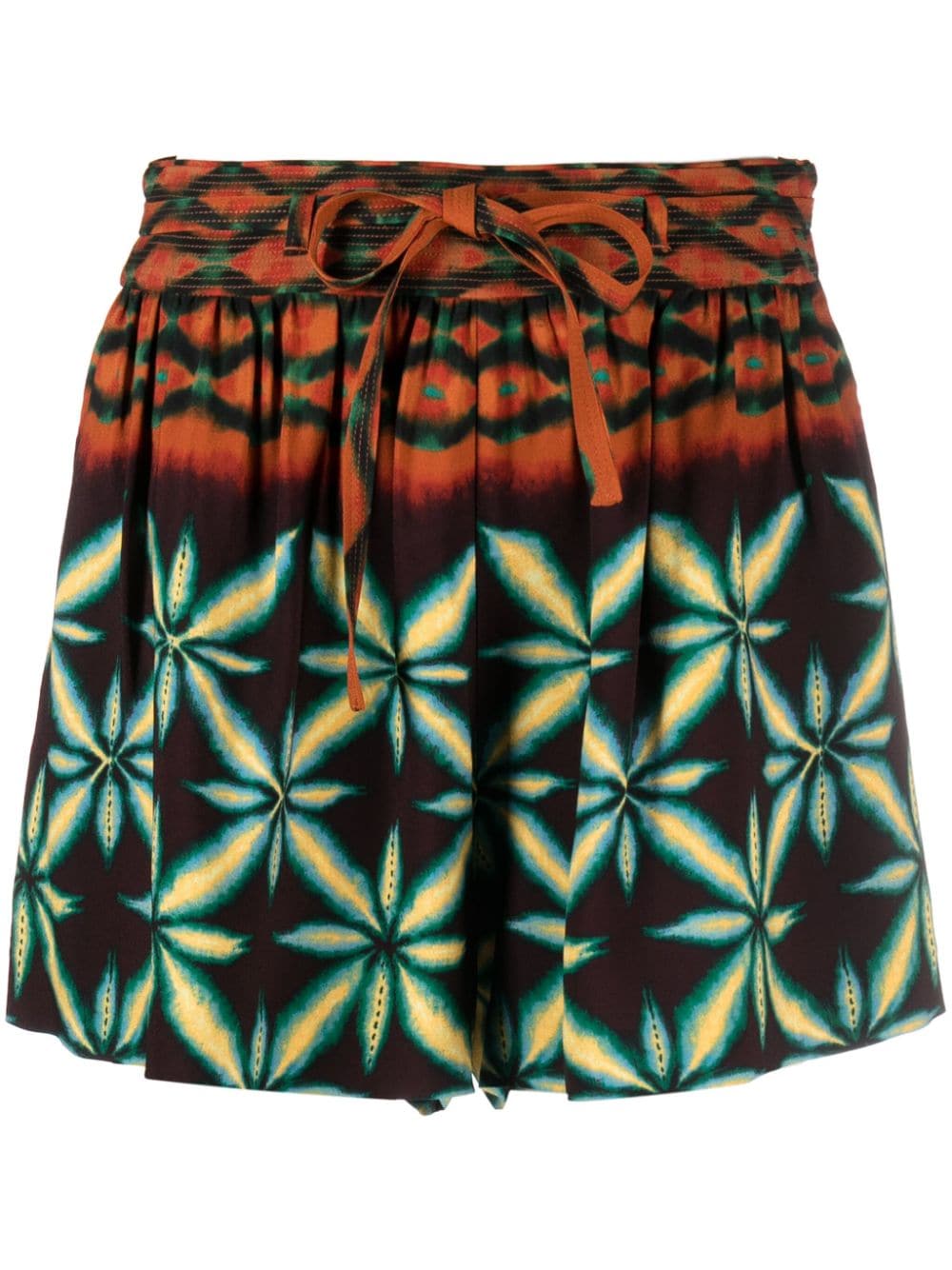 Ulla Johnson Olivinite abstract-patterned shorts - Orange von Ulla Johnson