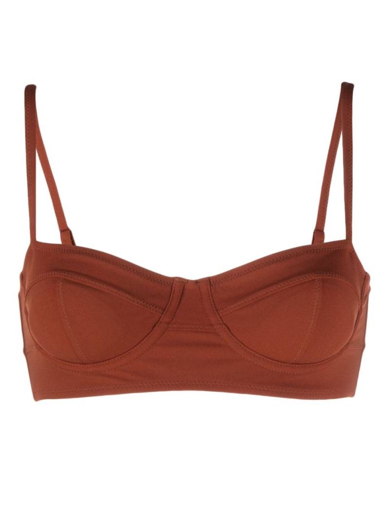 Ulla Johnson Zahara bikini top - Brown von Ulla Johnson