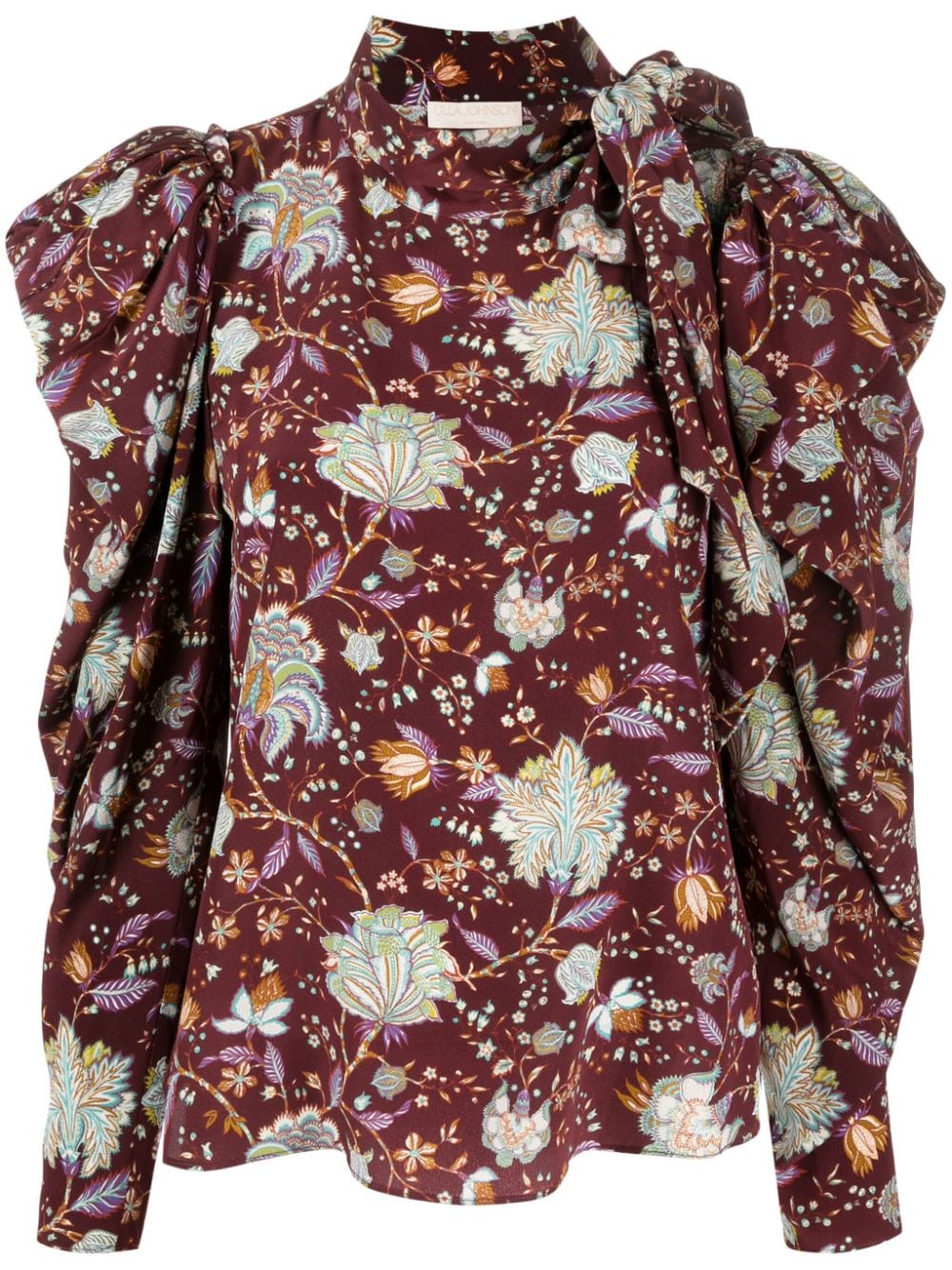 Ulla Johnson floral-pattern silk blouse - Red von Ulla Johnson