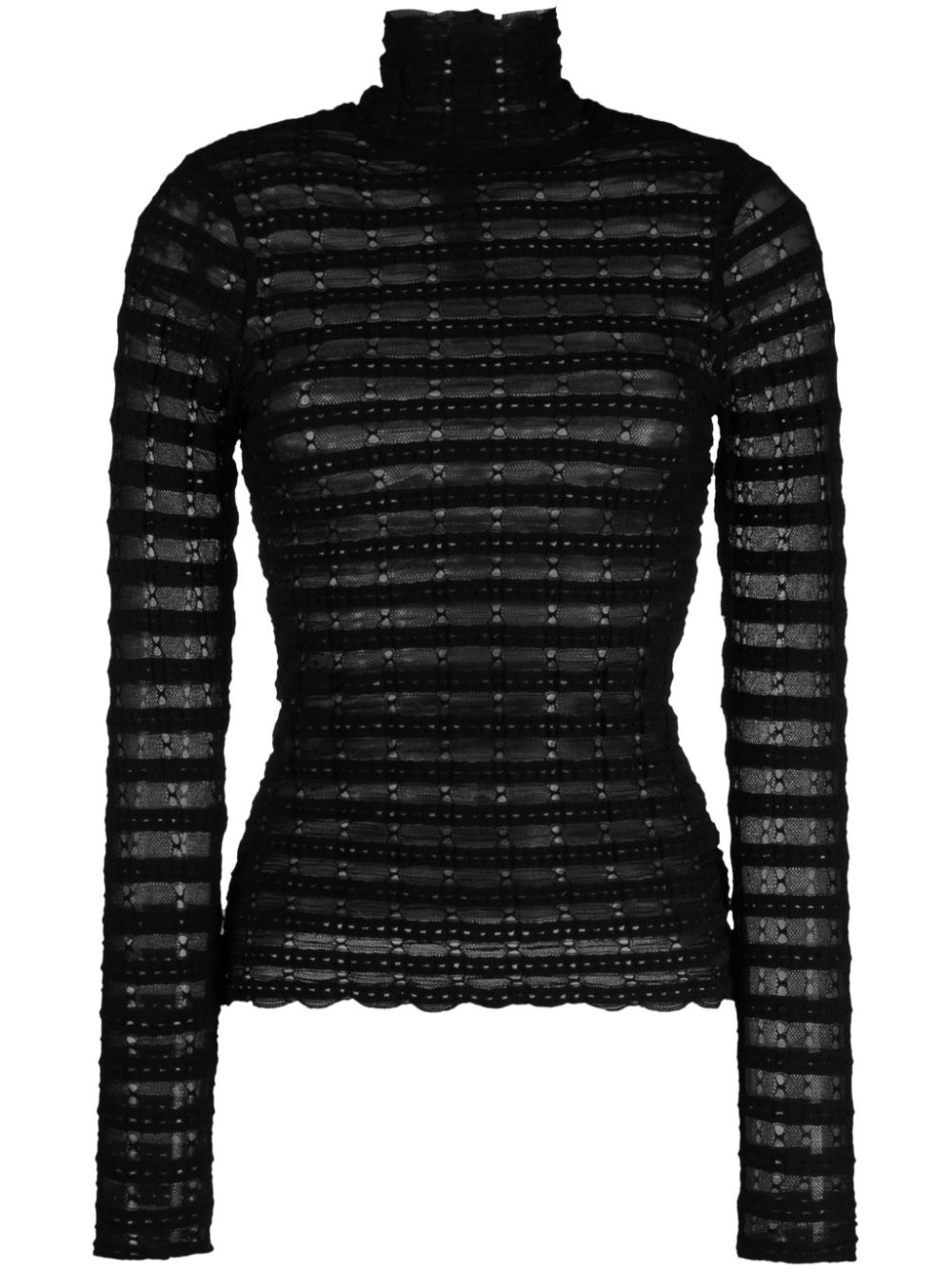 Ulla Johnson high-neck knitted top - Black von Ulla Johnson