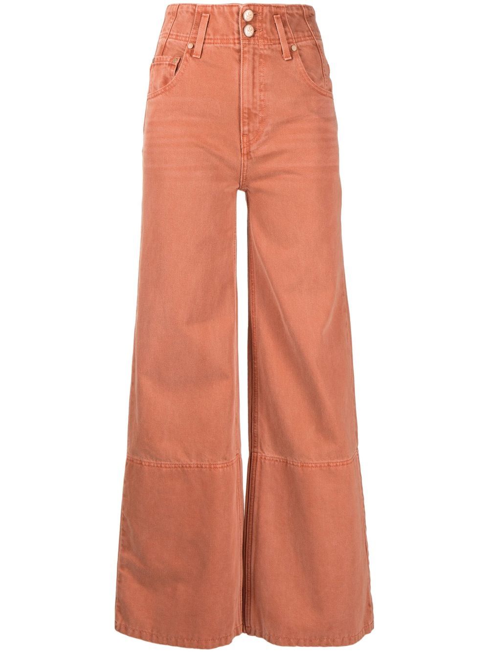 Ulla Johnson high-rise wide-leg jeans - Orange von Ulla Johnson