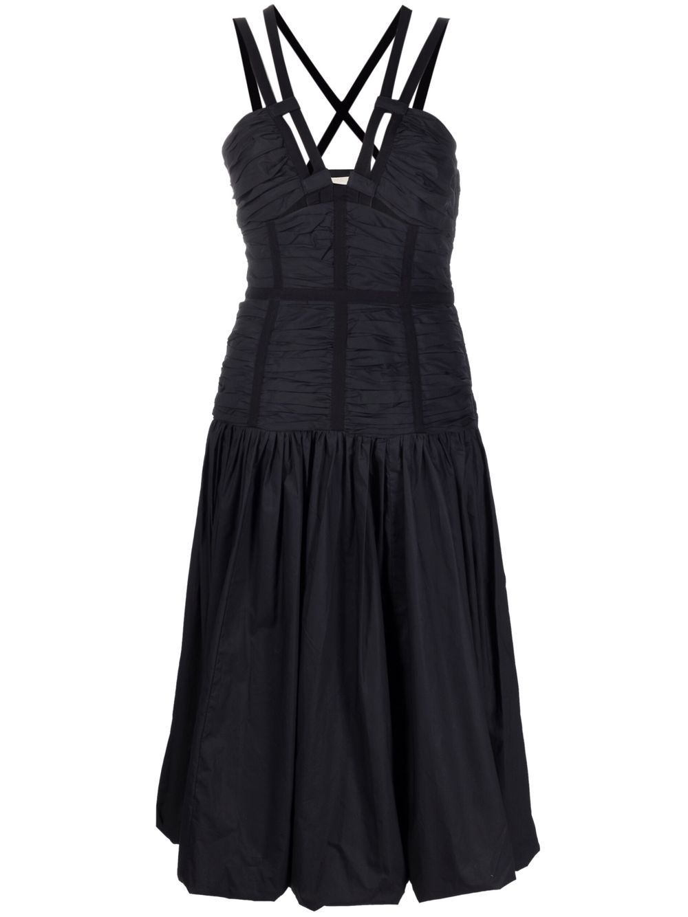 Ulla Johnson strap-detail V-neck dress - Black