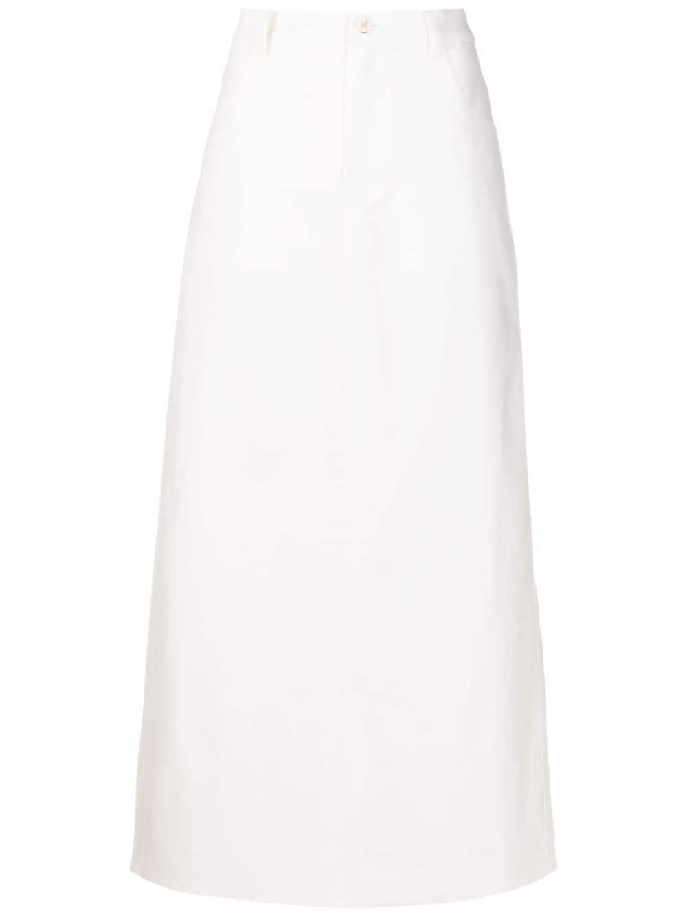 Uma | Raquel Davidowicz A-line straight-cut skirt - White von Uma | Raquel Davidowicz