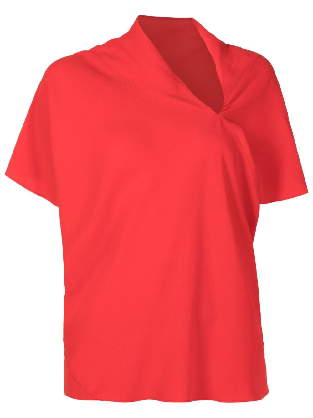 Uma | Raquel Davidowicz asymmetric draped-detail blouse - Red von Uma | Raquel Davidowicz