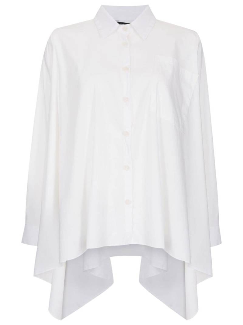 Uma | Raquel Davidowicz draped-detail classic-collar shirt - White von Uma | Raquel Davidowicz
