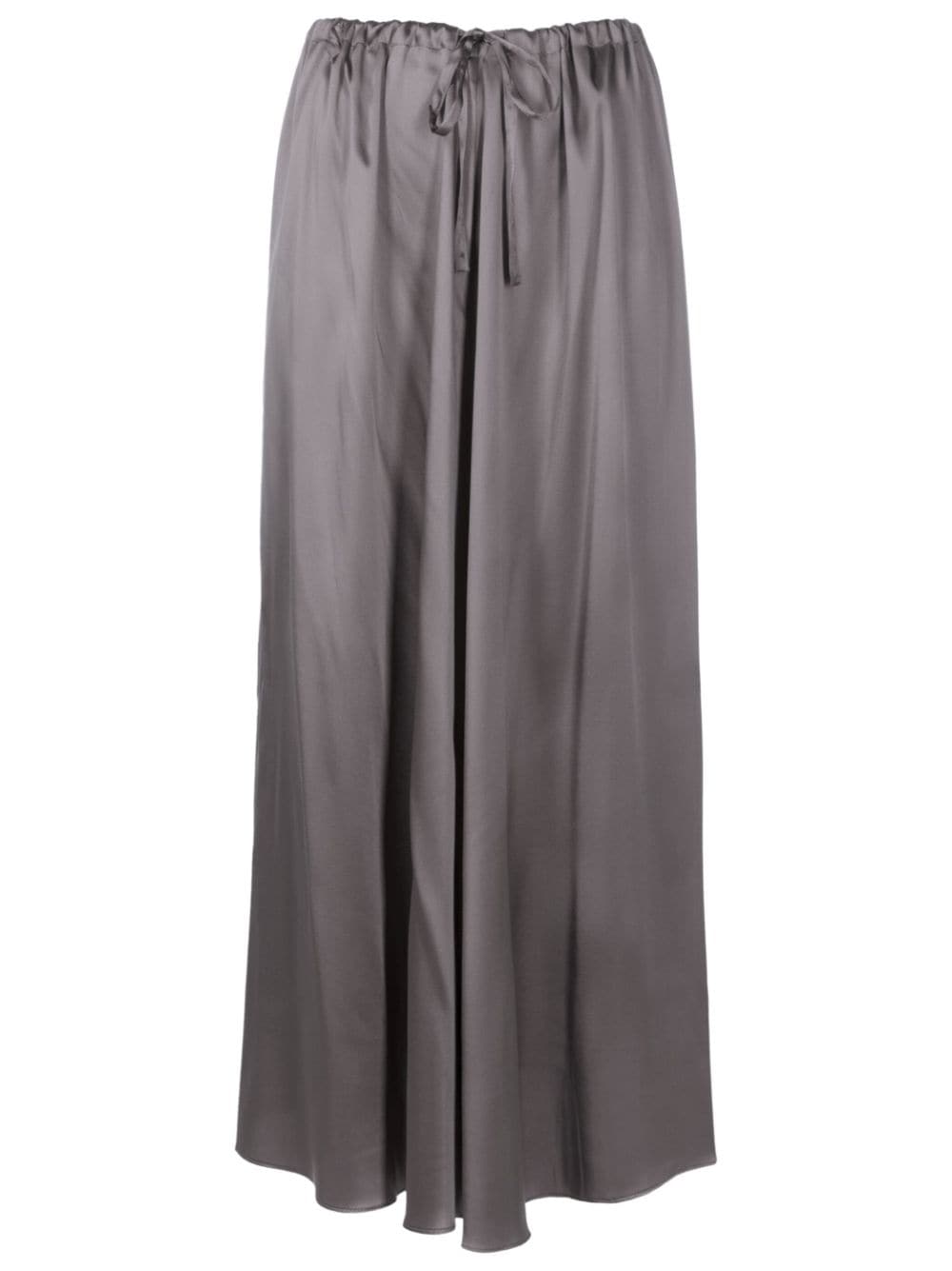 Uma | Raquel Davidowicz drawstring-waist silk midi skirt - Grey von Uma | Raquel Davidowicz