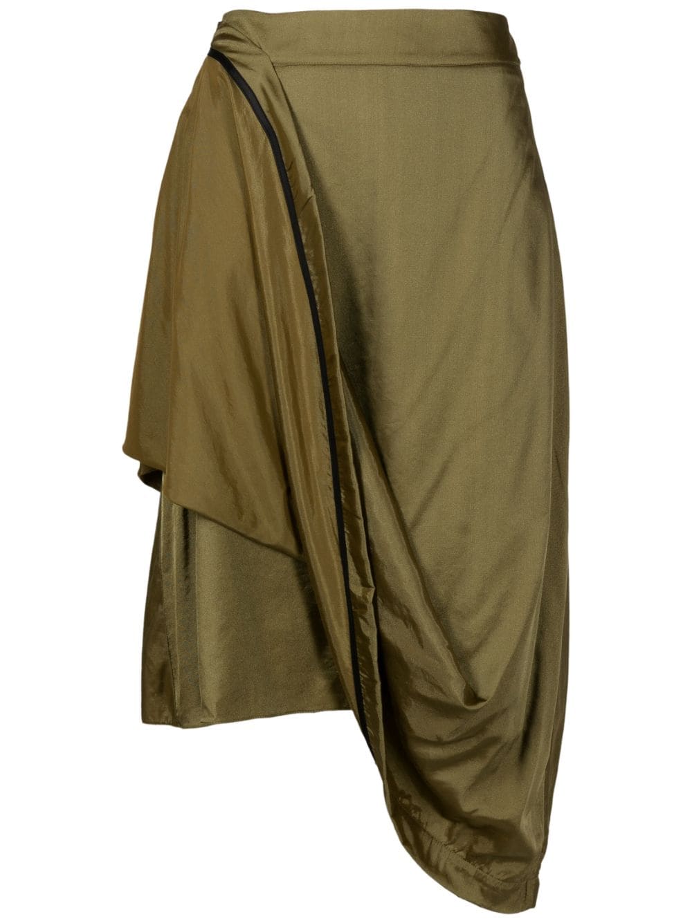 Uma | Raquel Davidowicz high-waisted draped midi skirt - Green von Uma | Raquel Davidowicz