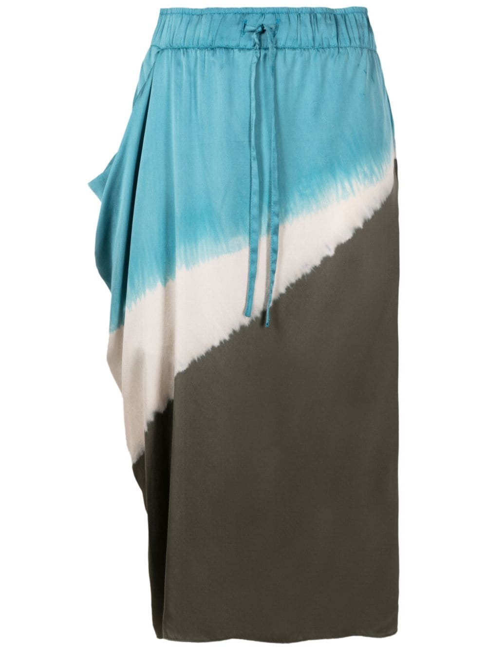 Uma | Raquel Davidowicz tie-dye print midi skirt - Blue