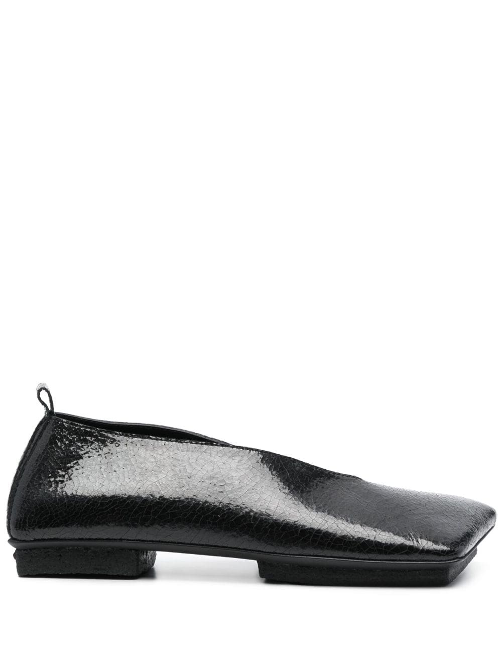 Uma Wang 15mm square-toe ballerina shoes - Black von Uma Wang