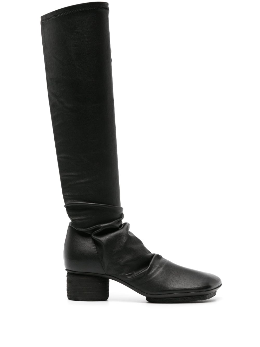 Uma Wang 50mm knee-high leather boots - Black von Uma Wang