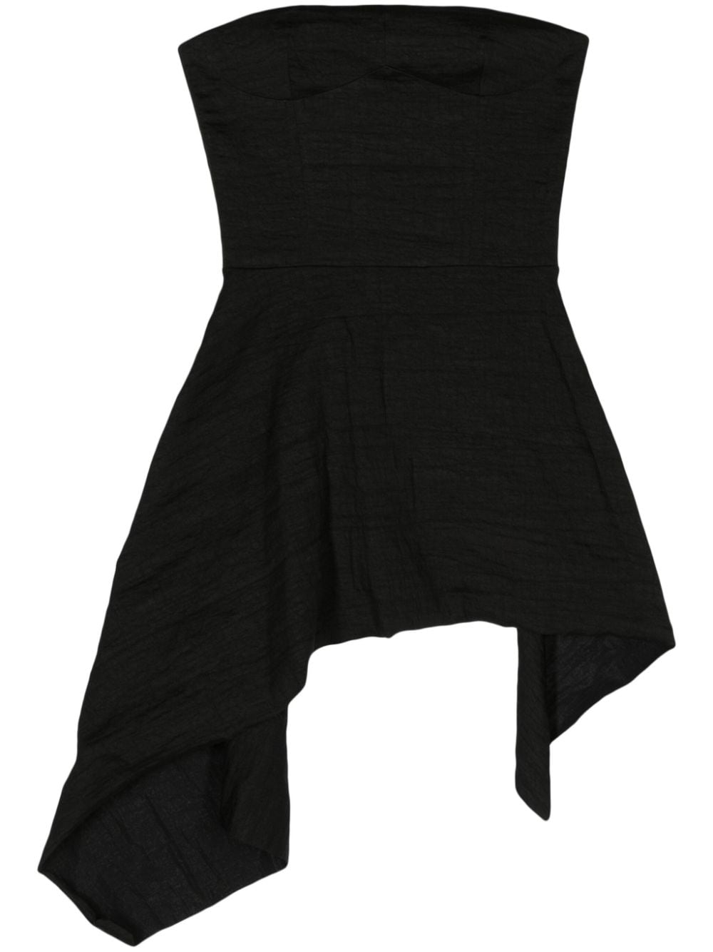 Uma Wang corset-style linen-blend blouse - Black von Uma Wang